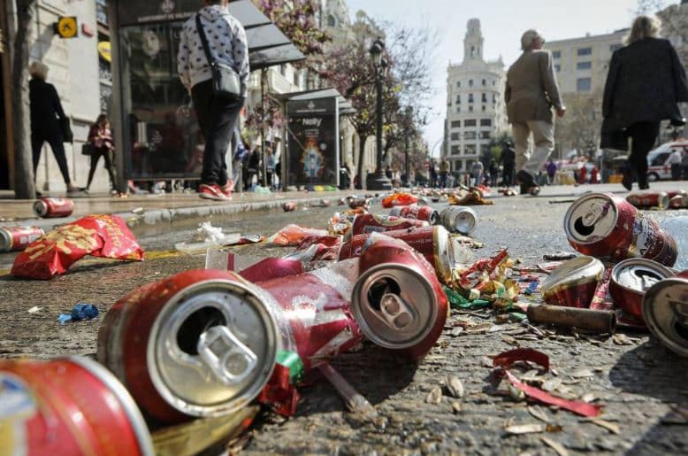 residuos en fallas